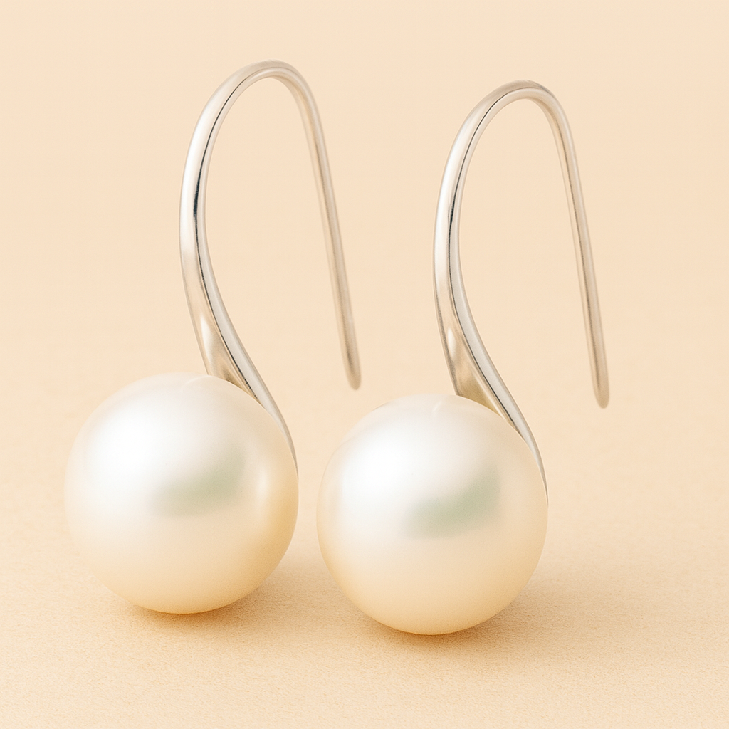 Orecchini a goccia eleganti con perle