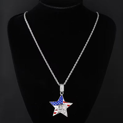 Collana con Ciondolo Stella Cimelio della Libertà Celeste