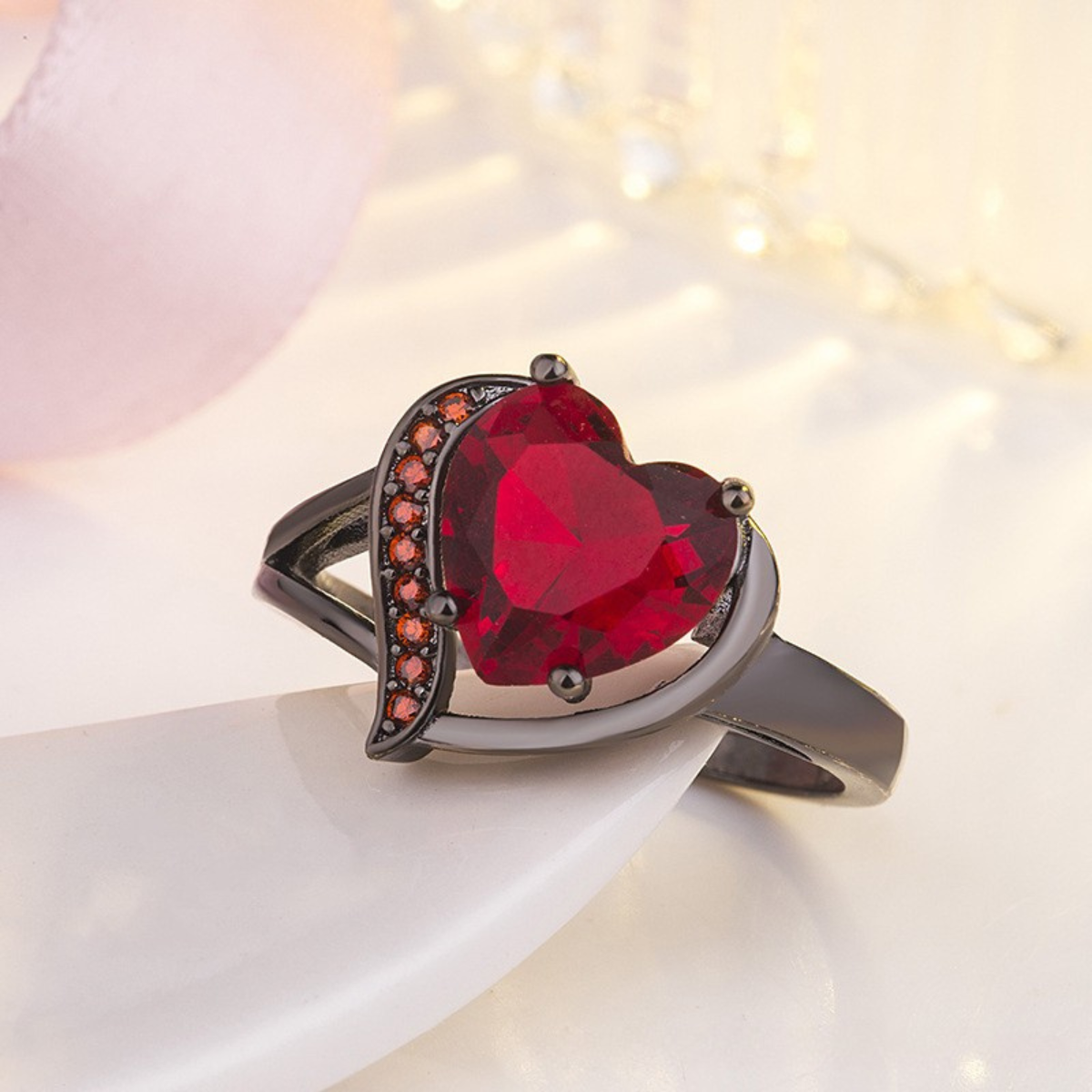 Anello Calindra Rosethorne | Oro bianco