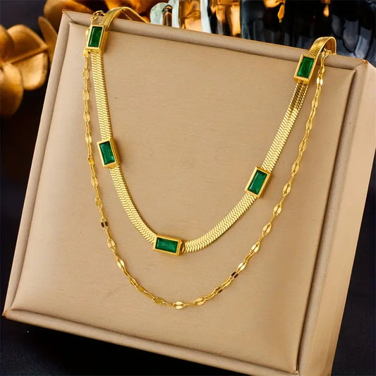 Collana retrò doppio strato Sorella Edelstein | Oro