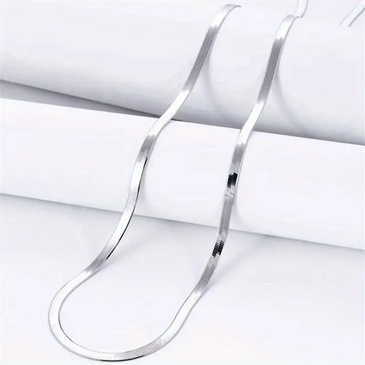 Collana a Catena Cubana in Acciaio Inossidabile Lama da 5mm