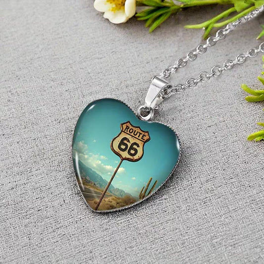 Collana con Ciondolo Cuore del Viaggio Duraturo