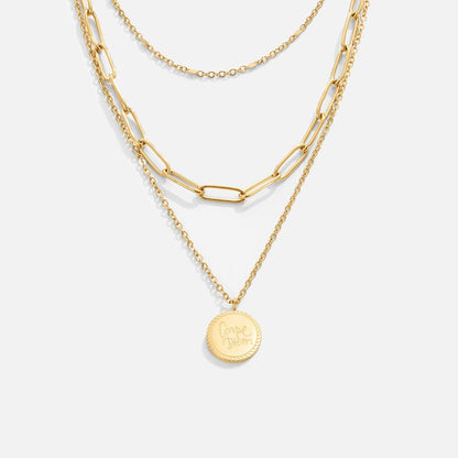 Collana a strati con moneta