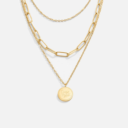 Collana a strati con moneta