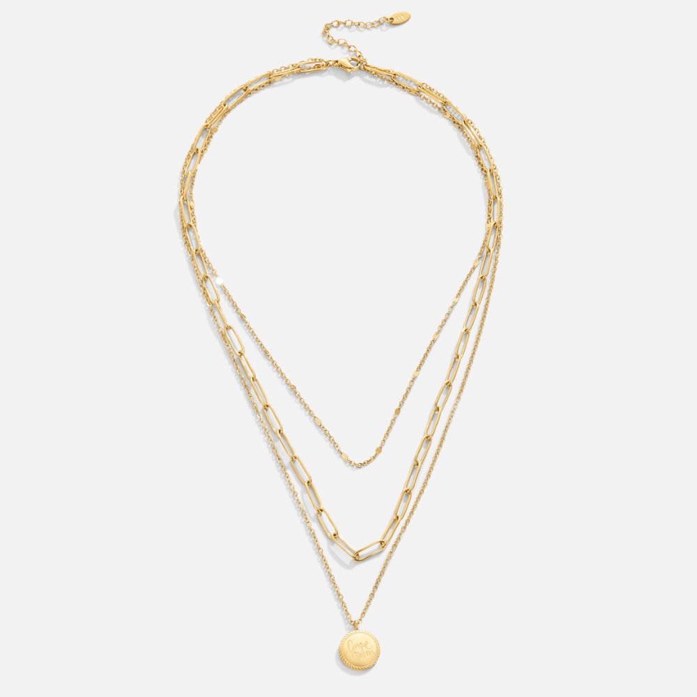 Collana a strati con moneta
