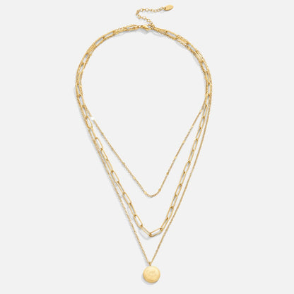 Collana a strati con moneta