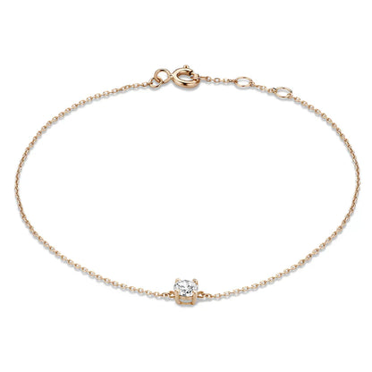 Bracciale con Pietra di Moissanite Cléa | Dorato