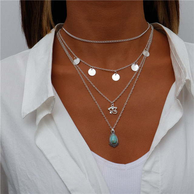 Collana con Pietra Blu in Argento