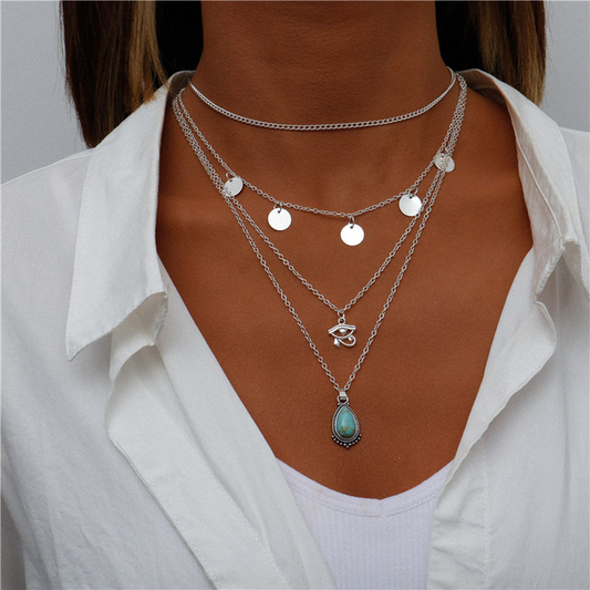 Collana con Pietra Blu in Argento