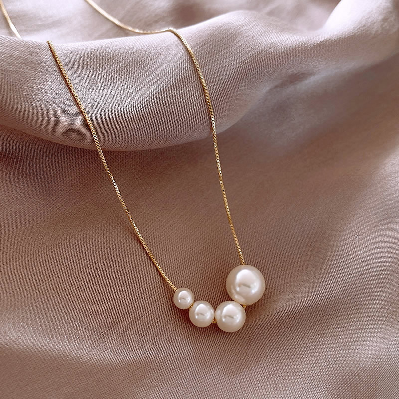 Collana di Perle di Fiume Dorate