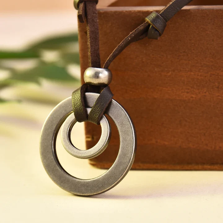 Collana Cerchi d'Argento Vintage