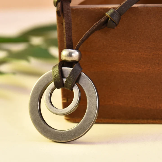 Collana Cerchi d'Argento Vintage