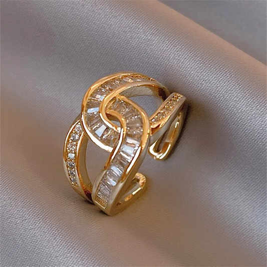 Marina - Anello elegante regolabile con nodo