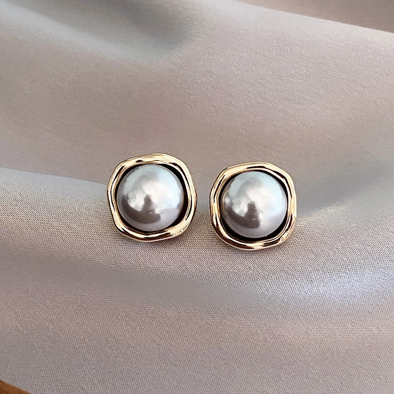 Isabel - Orecchini vintage eleganti con perle nere
