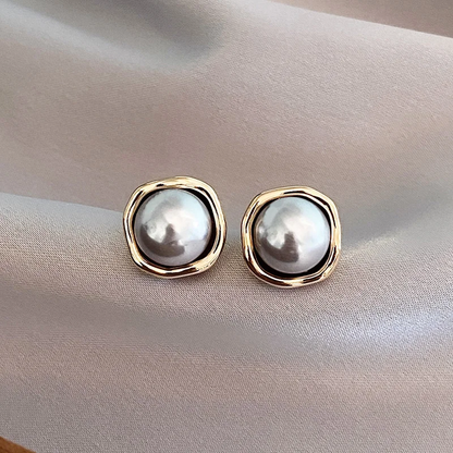 Isabel - Orecchini vintage eleganti con perle nere