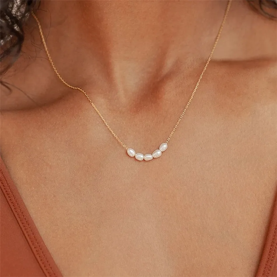 Collana Lussuosa Oro e Perle