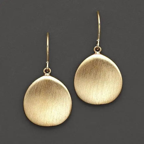 Orecchini vintage con placca dorata