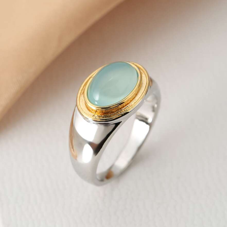 Danna - Anello Vintage di Granato Verde