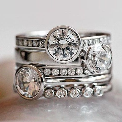 Anello Vintage Argento e Cristallo a Strati