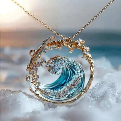 Giuramento dell'Oceano – Collana Minimalista a Tema Marino
