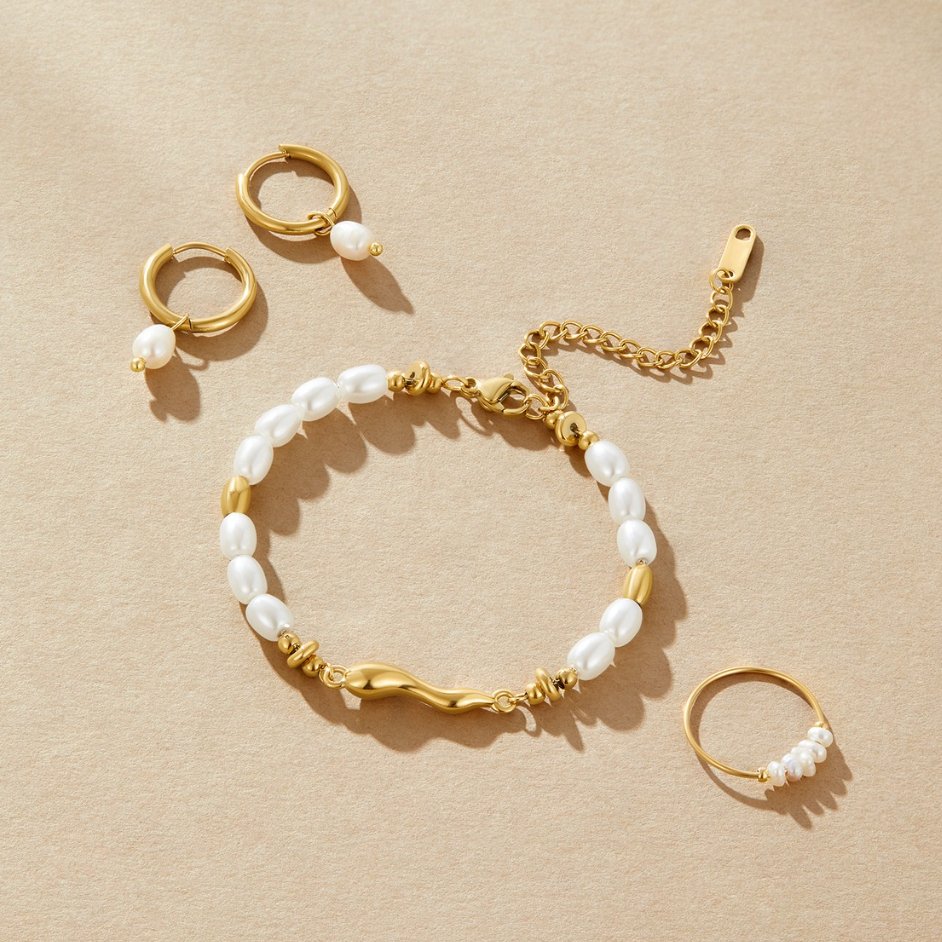 Bracciale perle d'acqua dolce Lov