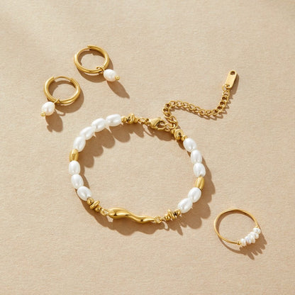 Bracciale perle d'acqua dolce Lov