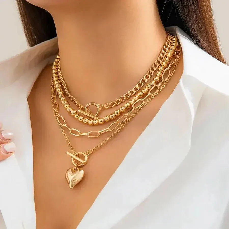 Collana Cuore a Strati