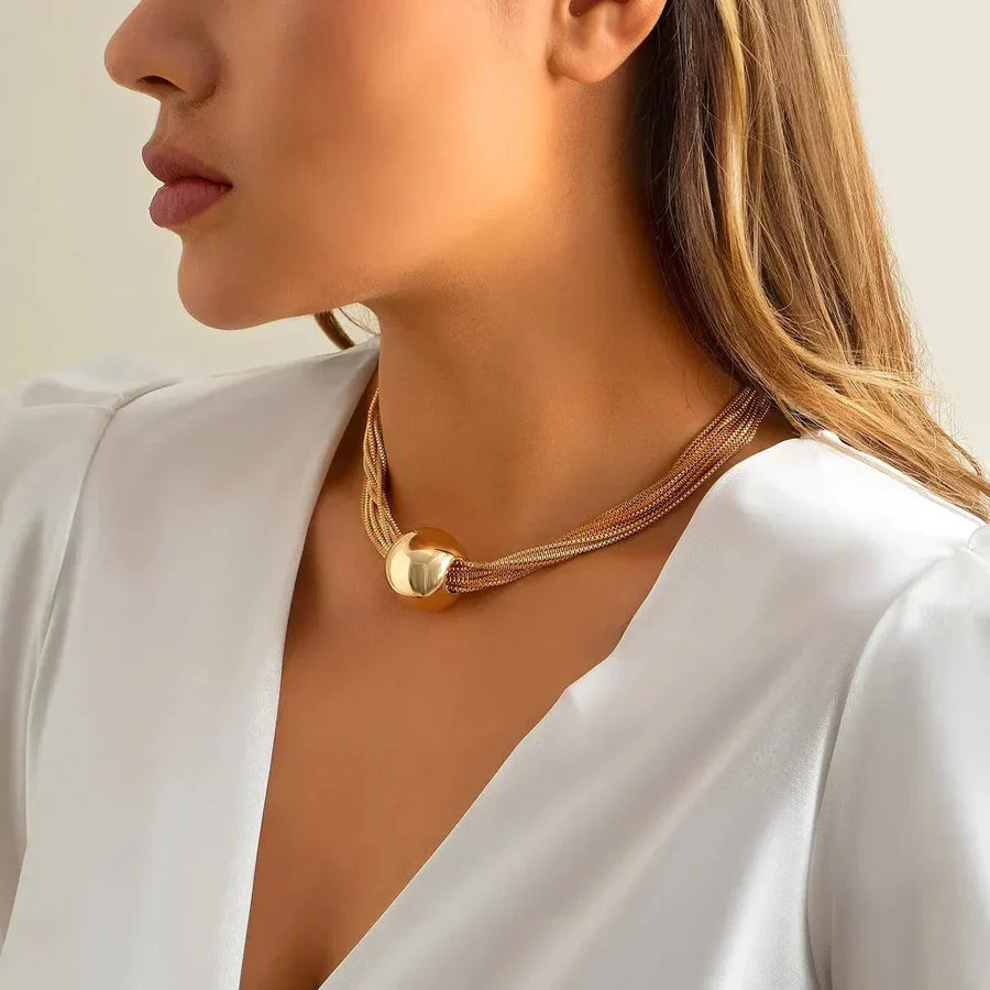 Collana Elegante Dichiarazione in Oro