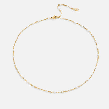 Collana di perle bianche classica