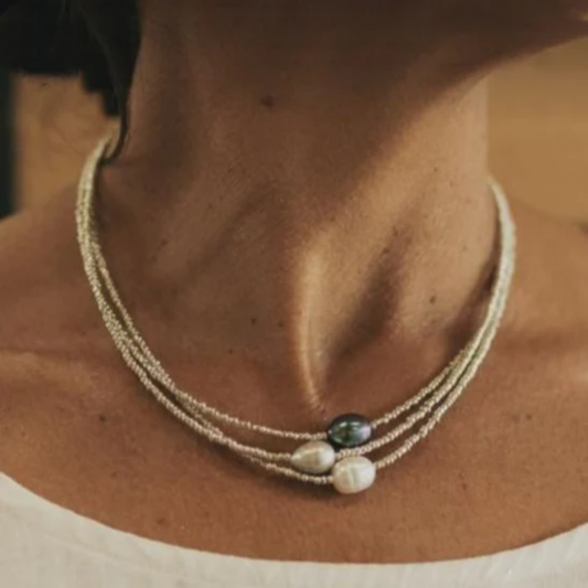Collana Elegante di Perle di Fiume