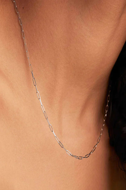 Collana elegante Archen | Oro bianco