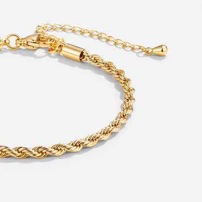 Bracciale oro intrecciato chic
