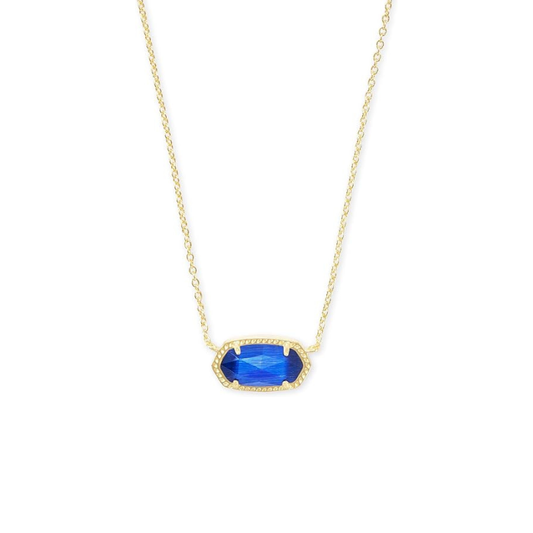 Collana ovale classica di zaffiro | Oro