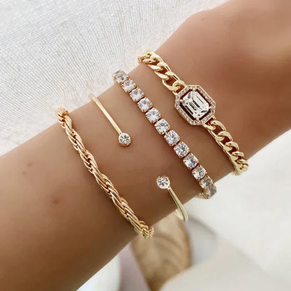 Set di bracciali Domitia Calvina | Oro bianco