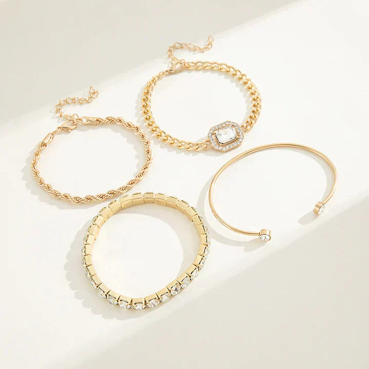 Set di bracciali Domitia Calvina | Oro bianco