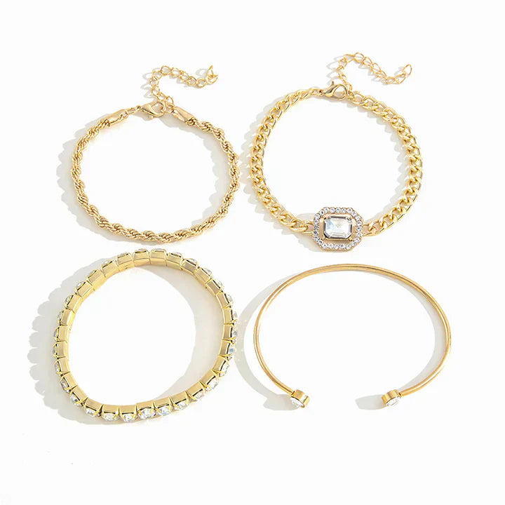 Set di bracciali Domitia Calvina | Oro bianco